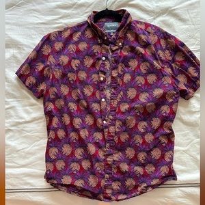 Bonobos Men’s Riviera Short Sleeve Pineapple Shirt - Large Standard
